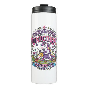 Unicorn Gardening Unicorn Commercial Cute Gift Des Thermal Tumbler