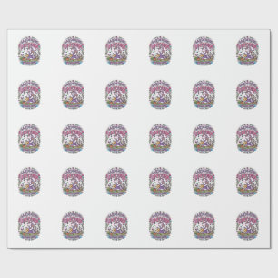Unicorn Gardening Unicorn Commercial Cute Gift Des Wrapping Paper