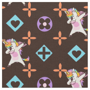 Unicorn Gay Dabbing Pride LGBT Lesbian Rainbow Fabric