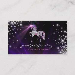 Unicorn gems diamonds jewellery Accessories Business Card