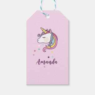 Unicorn GIFT Tag with name