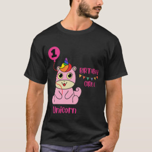 unicorn girl birthday  T-Shirt