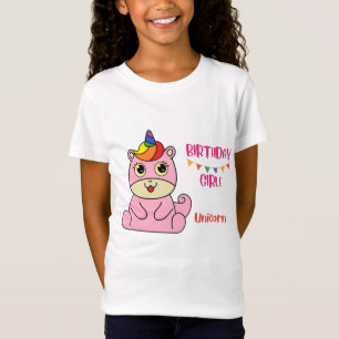 unicorn girl birthday, Toddler Birthday T-Shirt