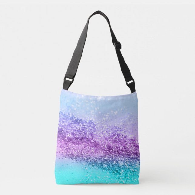 Unicorn Girls Glitter #14 #shiny #decor #art Crossbody Bag (Front)