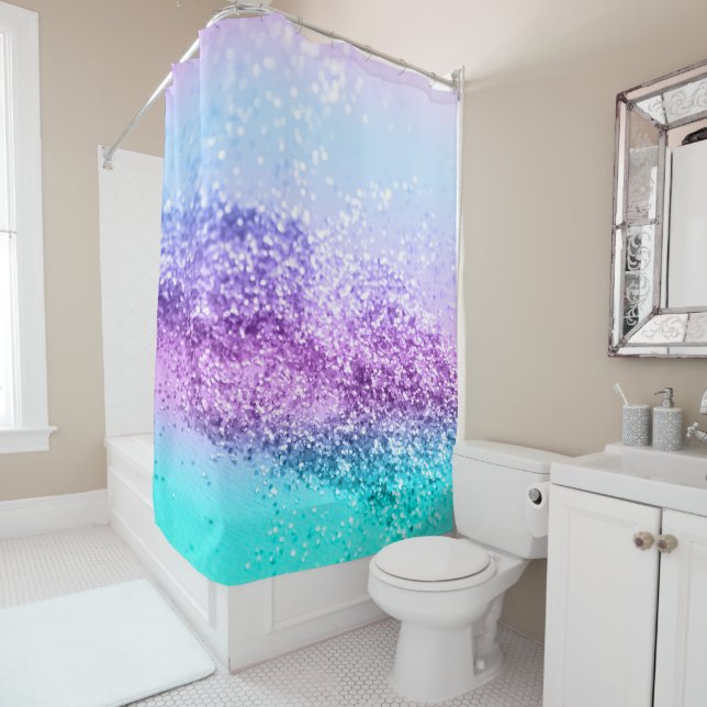 Unicorn Girls Glitter #14 #shiny #decor #art Shower Curtain (In Situ)
