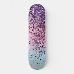 Unicorn Girls Glitter #6c (Faux Glitter) #shiny  Skateboard