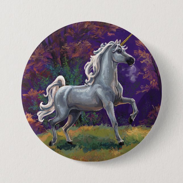Unicorn Glade 7.5 Cm Round Badge (Front)