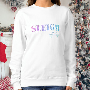 Unicorn Glitter Sleigh All Day Sweatshirt