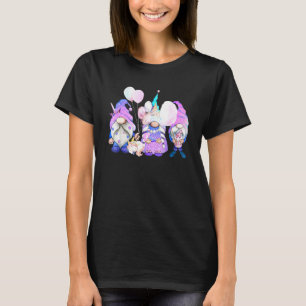 Unicorn Gnomes Tomte Scandinavian Three Garden Gno T-Shirt