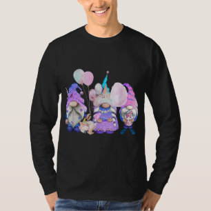 Unicorn Gnomes Tomte Scandinavian Three Garden Gno T-Shirt