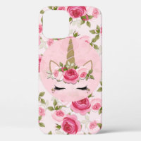 Unicorn Gold Floral Roses Cute Trendy