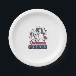 Unicorn Grandad Vintage Engraving Shirt Design_1 Paper Plate<br><div class="desc">Unicorn Grandad Vintage Engraving Shirt Design_1</div>
