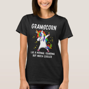 Unicorn Grandma Grams Corn   Mothers Day   T-Shirt