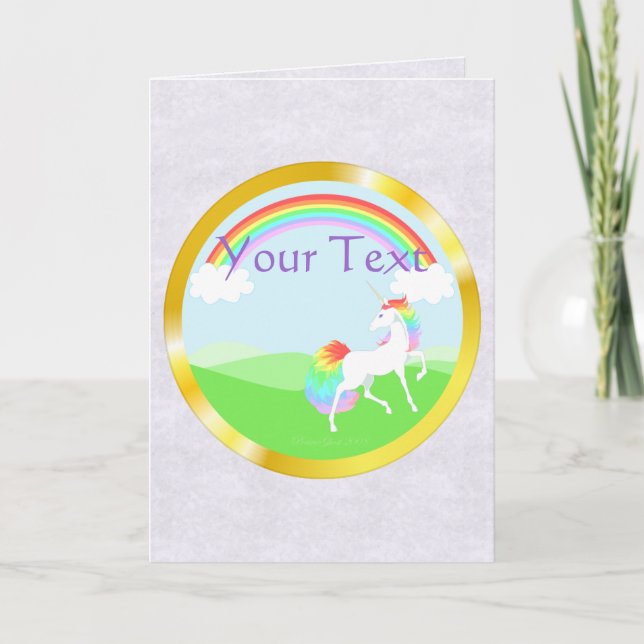 Unicorn Greeting Card (Front)