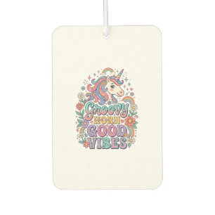 Unicorn Groovy Horn Good Vibes Charming POD Artwor Car Air Freshener