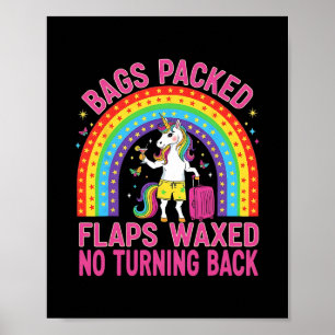 Unicorn Gs Packed Flaps Waxed Funny Trip Travel Gi Poster