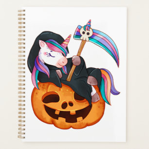 Unicorn Halloween Security Costume Daughter Pumpki Planner