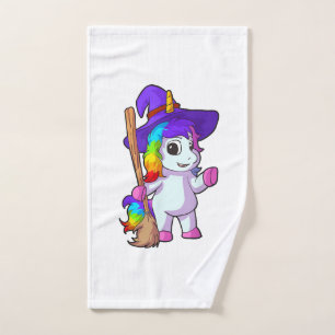 Unicorn Halloween Shirt for Girls Witch Costume fo Hand Towel