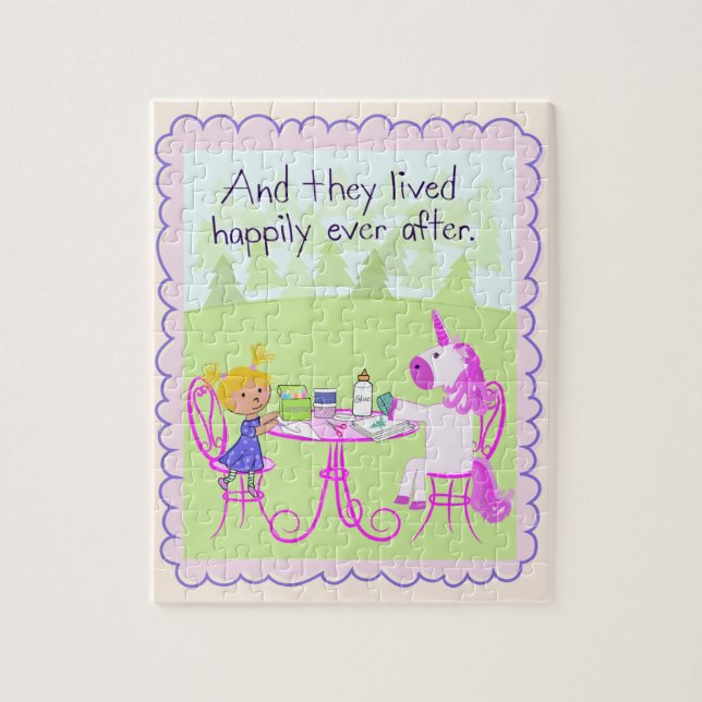 Unicorn Happily Ever After Puzzle (Vertical)