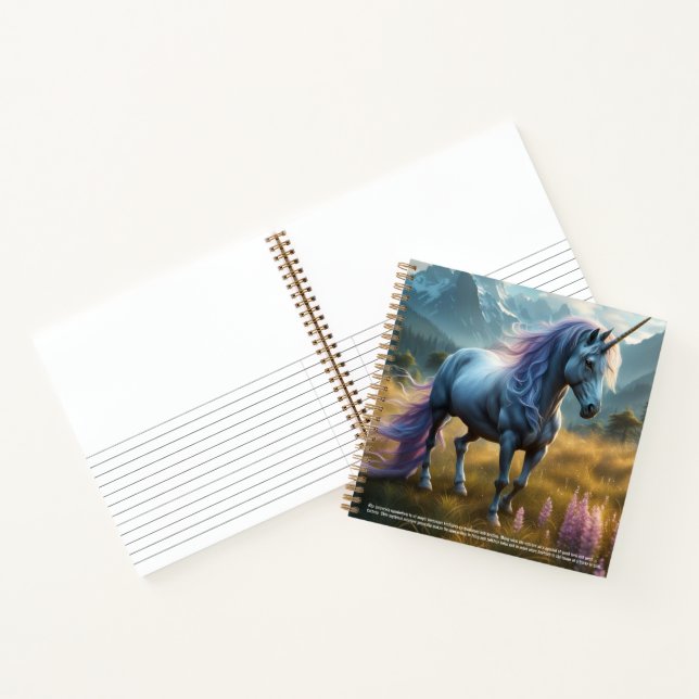 Unicorn Hardcover Notebook (Inside)