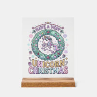 Unicorn Have a Very Unicorn Christmas Bold Typogra