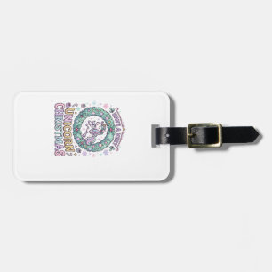 Unicorn Have a Very Unicorn Christmas Bold Typogra Luggage Tag