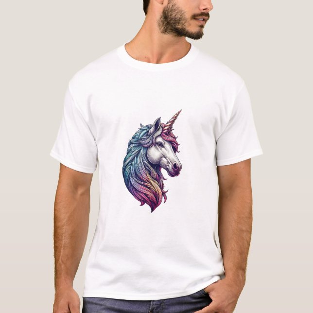 Unicorn Head Graphic Tank Top (Front)