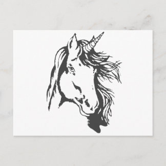 Unicorn Head Postcard