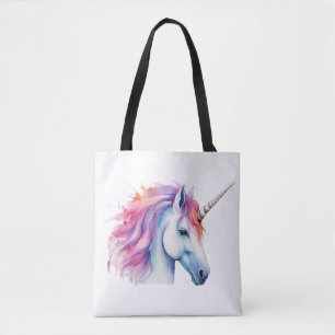 Unicorn Head Tote Bag