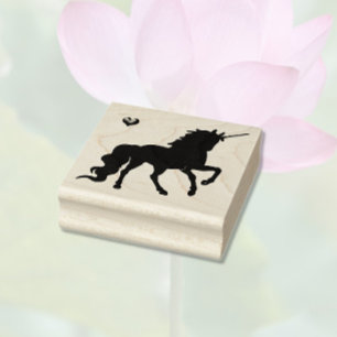Unicorn & Heart Rubber Stamp