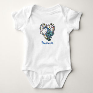 Unicorn Heart T-Shirt Baby Bodysuit