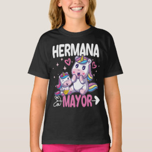 Unicorn Hermana Mayor Big Sister Announcement T-Shirt