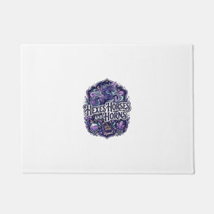 Unicorn Hexes Horses and Horns POD Ready POD Artwo Doormat