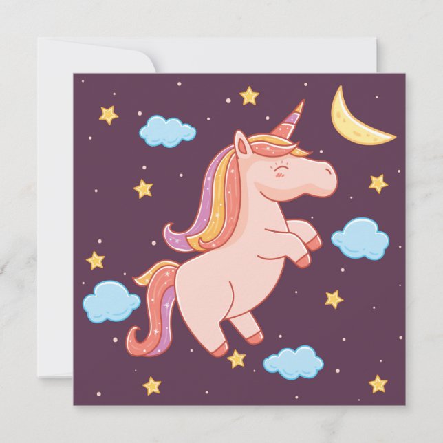 Unicorn Holiday Card (Front)