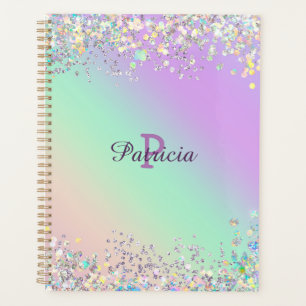 Unicorn Holographic Glitter Planner