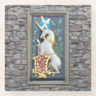 Unicorn, Holyrood Palace Glass Coaster