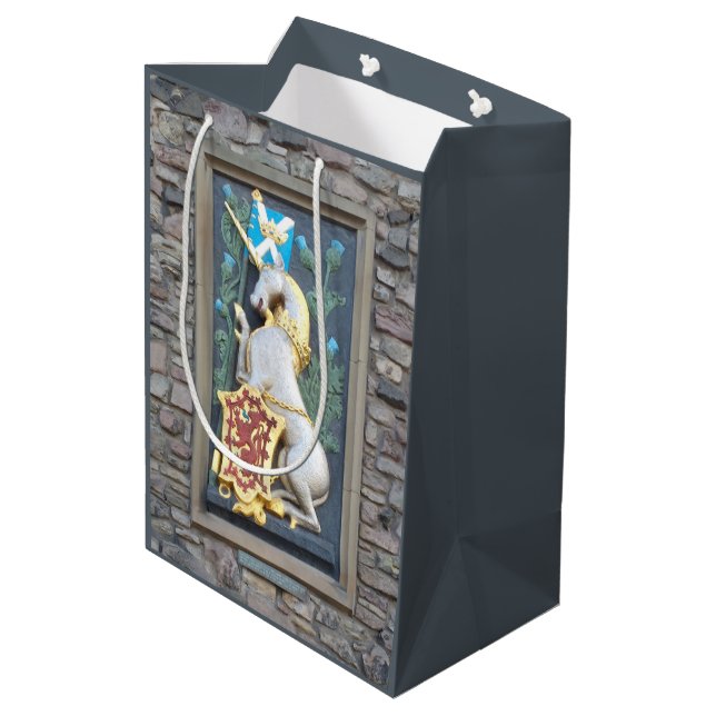 Unicorn, Holyrood Palace Medium Gift Bag (Back Angled)