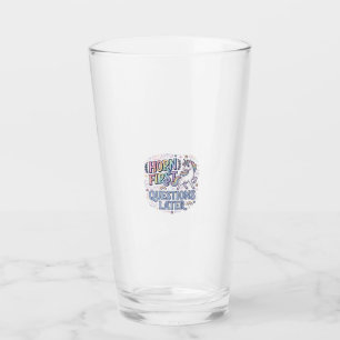 Unicorn Horn First Questions Later Adorable Sticke Glass