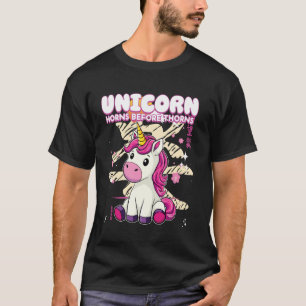 Unicorn Horns Before Thorns Unicorn T-Shirt