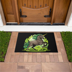 Unicorn horse doormat