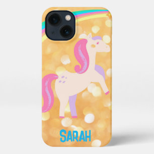 Unicorn horse with name Phone Case