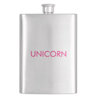Unicorn hot pink fuchsia text minimalist cool