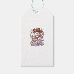 Unicorn Howdy Unicorn Gift Idea Sticker and Shirt Tags