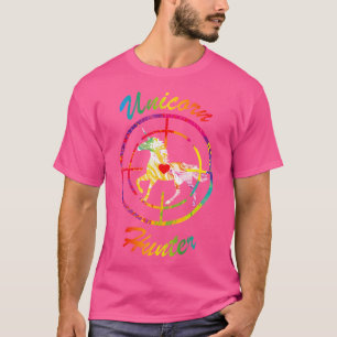 Unicorn Hunter Boys Rainbow Horse Humour Hate Unic T-Shirt