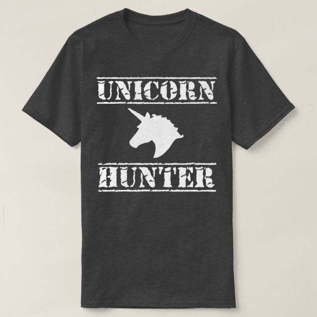 Unicorn Hunter  Mens Horse Humor Novelty  T-Shirt (Design Front)