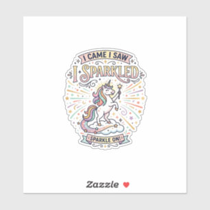 Unicorn I Came I Saw I Sparkled Print Ready Market