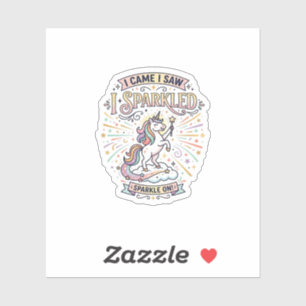 Unicorn I Came I Saw I Sparkled Print Ready Market