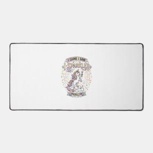 Unicorn I Came I Saw I Sparkled Print Ready Market Desk Mat