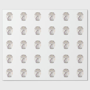 Unicorn I Came I Saw I Sparkled Print Ready Market Wrapping Paper