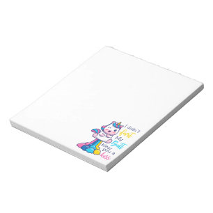 Unicorn I Didn't Fart My Butt Blew You A Kiss Notepad